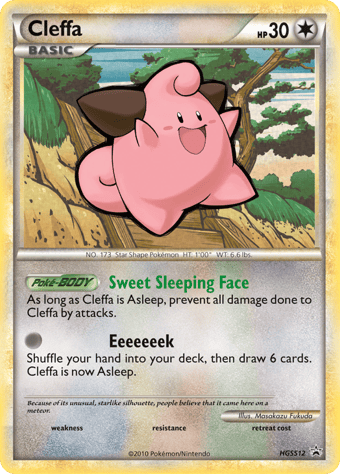 Cleffa HGSS Black Star Promos Pokemon Card