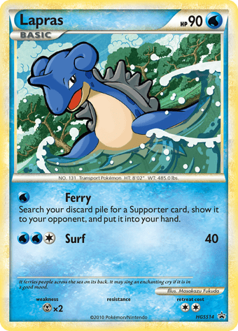 Lapras HGSS Black Star Promos Pokemon Card