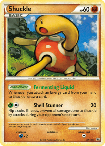 Shuckle HGSS Black Star Promos Pokemon Card