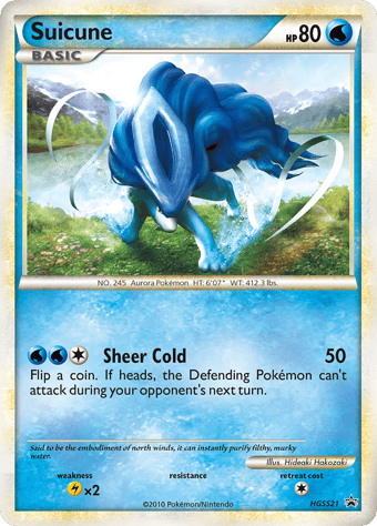 Suicune HGSS Black Star Promos Pokemon Card