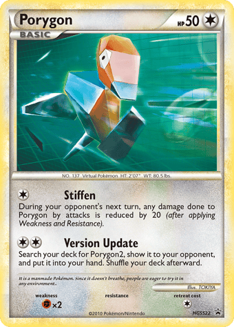 Porygon HGSS Black Star Promos Pokemon Card
