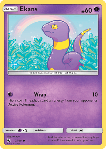 Ekans Hidden Fates Pokemon Card