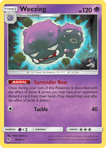 Weezing Hidden Fates Pokemon Card