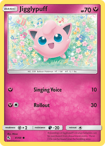 Jigglypuff Hidden Fates Pokemon Card