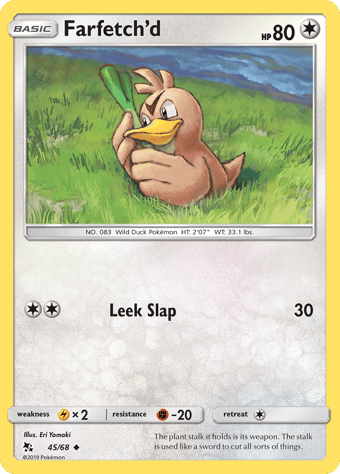 Farfetch'd Hidden Fates Pokemon Card