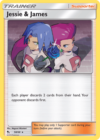 Jessie & James Hidden Fates Pokemon Card