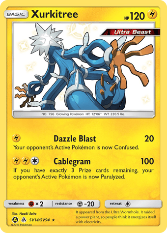 Xurkitree Hidden Fates Pokemon Card