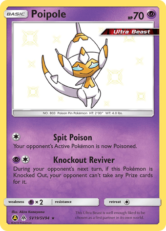 Poipole Hidden Fates Pokemon Card