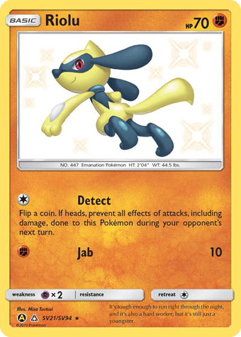 Riolu Hidden Fates Pokemon Card
