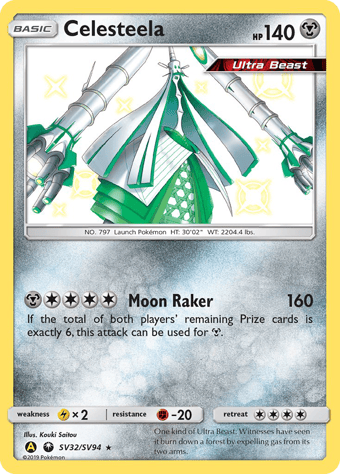 Celesteela Hidden Fates Pokemon Card