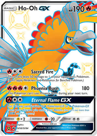 Ho-Oh-GX Hidden Fates Pokemon Card