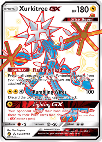 Xurkitree-GX Hidden Fates Pokemon Card