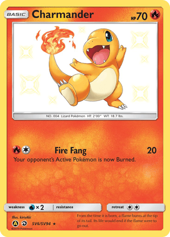 Charmander Hidden Fates Pokemon Card