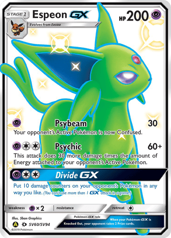 Espeon-GX Hidden Fates Pokemon Card