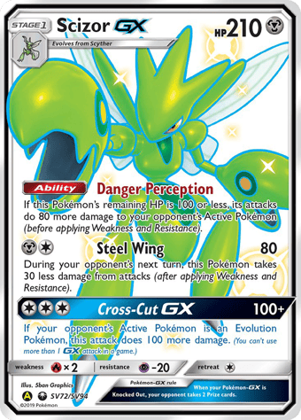 Scizor-GX Hidden Fates Pokemon Card