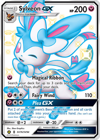 Sylveon-GX Hidden Fates Pokemon Card