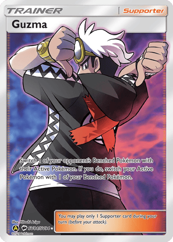 Guzma Hidden Fates Pokemon Card