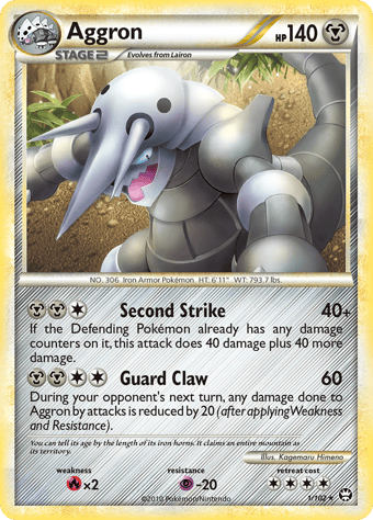 Aggron HS-Triumphant Pokemon Card