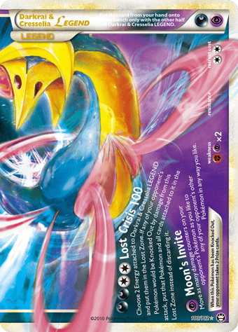 Darkrai & Cresselia LEGEND HS-Triumphant Pokemon Card