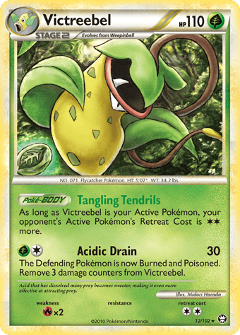 Victreebel HS-Triumphant Pokemon Card