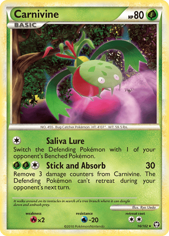 Carnivine HS-Triumphant Pokemon Card