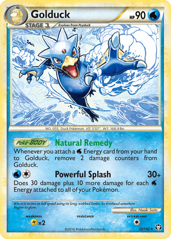 Golduck HS-Triumphant Pokemon Card