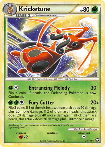 Kricketune HS-Triumphant Pokemon Card