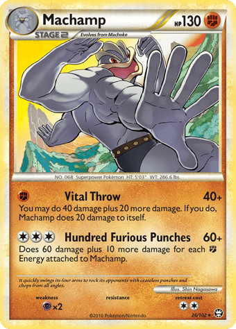 Machamp HS-Triumphant Pokemon Card
