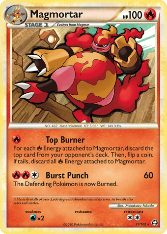 Magmortar HS-Triumphant Pokemon Card