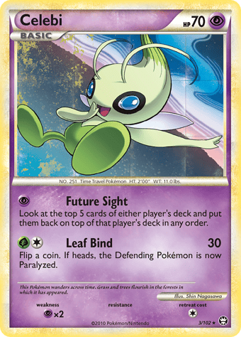 Celebi HS-Triumphant Pokemon Card