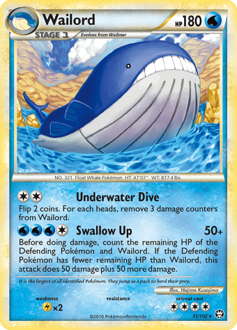 Wailord HS-Triumphant Pokemon Card