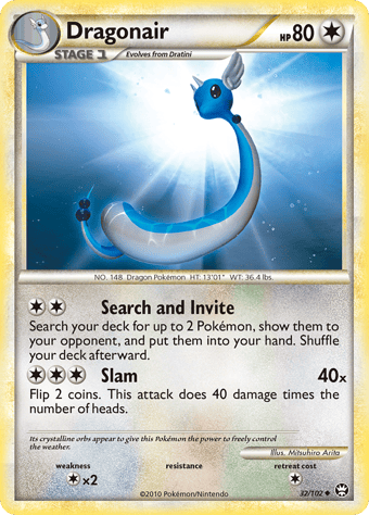 Dragonair HS-Triumphant Pokemon Card