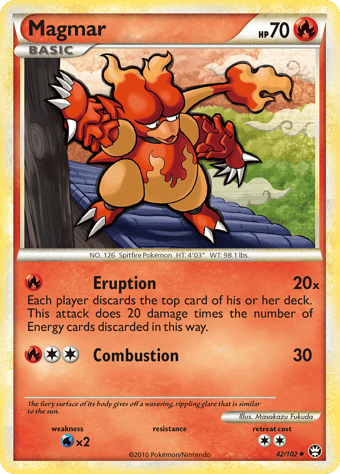 Magmar HS-Triumphant Pokemon Card