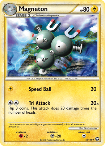 Magneton HS-Triumphant Pokemon Card