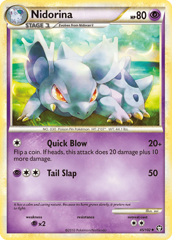 Nidorina HS-Triumphant Pokemon Card
