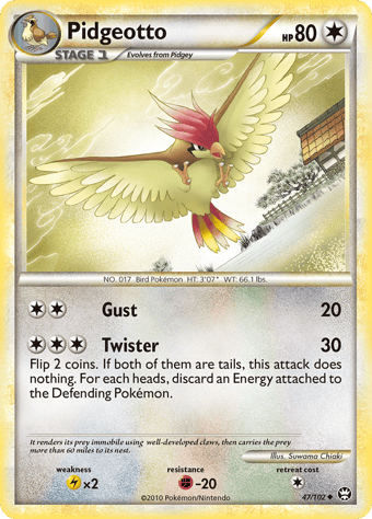 Pidgeotto HS-Triumphant Pokemon Card