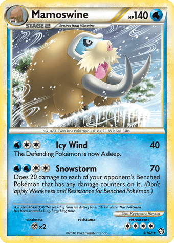 Mamoswine HS-Triumphant Pokemon Card