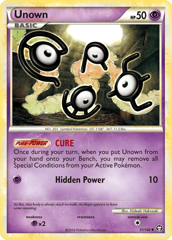 Unown HS-Triumphant Pokemon Card