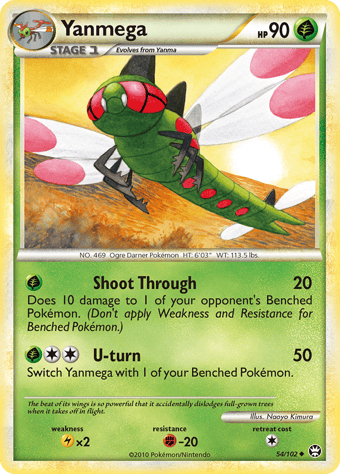 Yanmega HS-Triumphant Pokemon Card