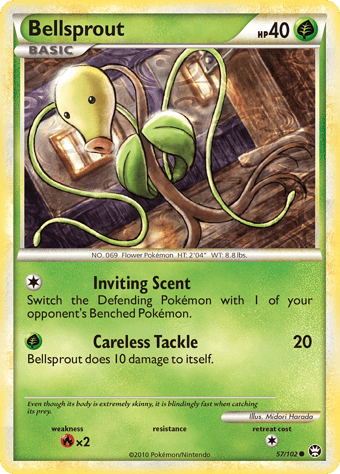 Bellsprout HS-Triumphant Pokemon Card