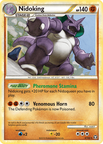 Nidoking HS-Triumphant Pokemon Card