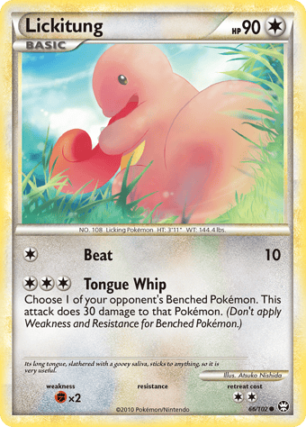 Lickitung HS-Triumphant Pokemon Card