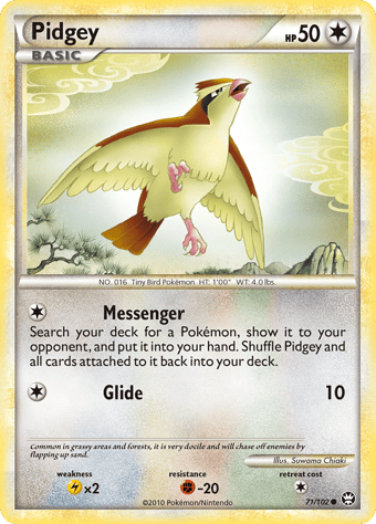Pidgey HS-Triumphant Pokemon Card