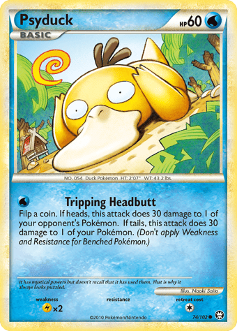 Psyduck HS-Triumphant Pokemon Card