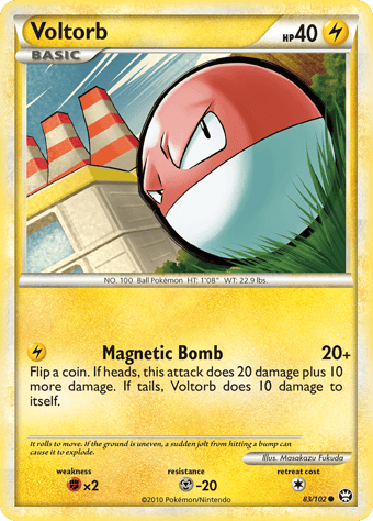 Voltorb HS-Triumphant Pokemon Card