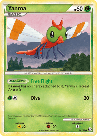 Yanma HS-Triumphant Pokemon Card