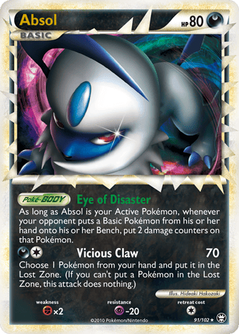Absol HS-Triumphant Pokemon Card