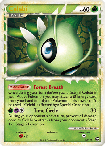 Celebi HS-Triumphant Pokemon Card