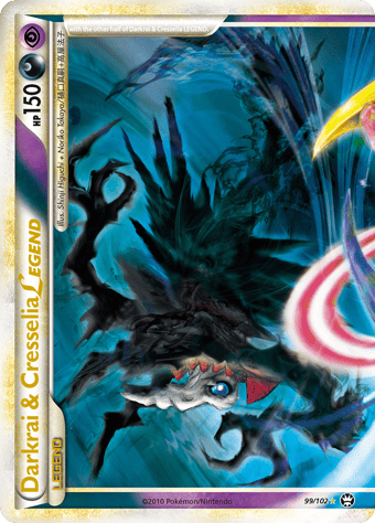 Darkrai & Cresselia LEGEND HS-Triumphant Pokemon Card