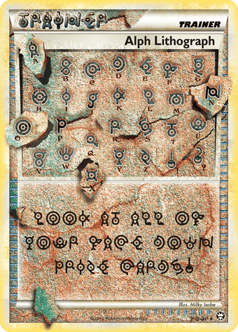 Alph Lithograph HS-Triumphant Pokemon Card